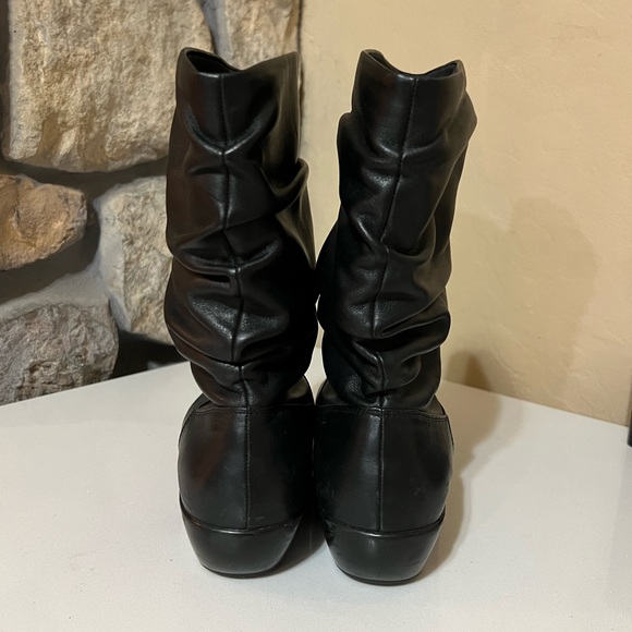 DANSKO Devin Black Leather Slouch Boots Size 39 - Picture 7 of 11